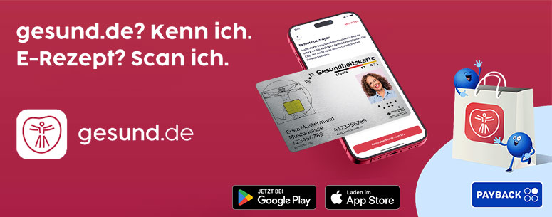 E-Rezept ganz einfach: Die Einhorn-Apotheke als Stammapotheke hinterlegen und schon können Sie über die gesund.de App bei uns vorbestellen.